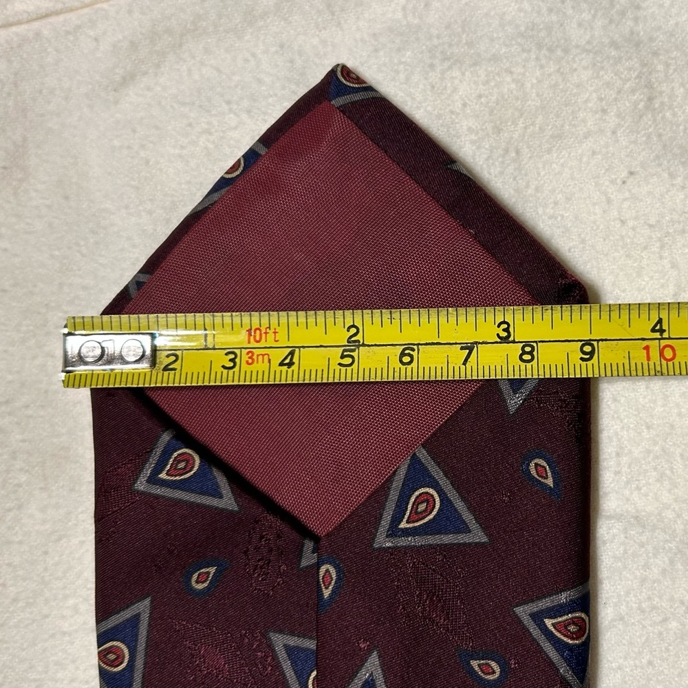 Jos. A. Bank Burgundy Geometric Tie - Picture 5 of 5